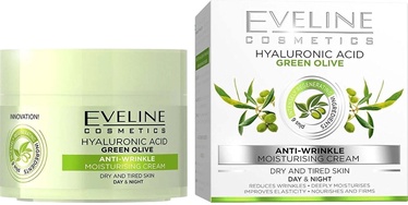 Sejas krēms Eveline Hyaluronic Acid & Green Olive, 50 ml, sievietēm