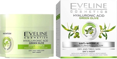 Näokreem naistele Eveline Hyaluronic Acid & Green Olive, 50 ml