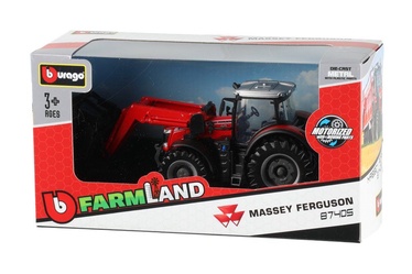 Игрушечный комбайн Bburago Farm Land, красный/зеленый