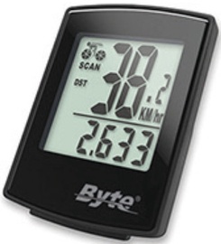 Велосипедный компьютер Byte Metro 20 1231100221, пластик, черный