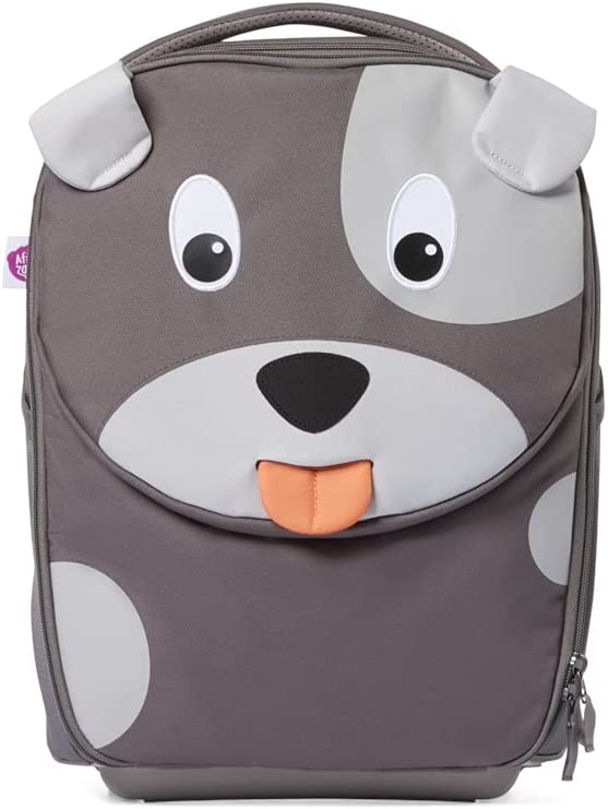 Чемодан Affenzahn Hugo Dog, серый, 18 л, 16.5 x 30 x 40 см