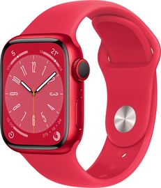 Viedais pulkstenis Apple Watch Series 8 GPS + Cellular 41mm Aluminum, sarkana