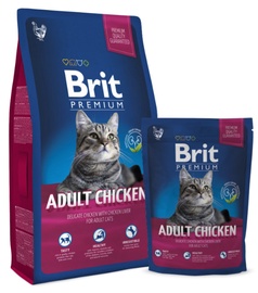 Sausā kaķu barība Brit Premium Adult Chicken, vistas gaļa, 1.5 kg