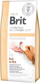 Sausā suņu barība Brit GF Veterinary Diets Hepatic, dzeltenie zirņi, 12 kg