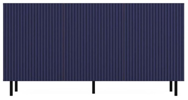 Комод Top E Shop Kama 3 Slim, синий/черный/дубовый, 40 x 150 см x 78 см