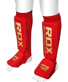 Защита голени и стопы RDX Shin Instep Guards HYP-SIR-S, красный, S