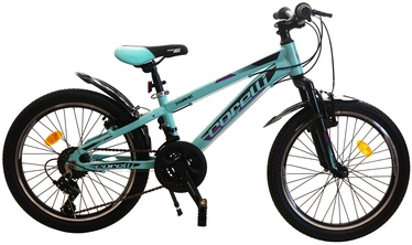Laste jalgratas Corelli Dynamic, must/violetne, 10" (24.13 cm), 20"