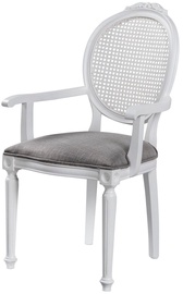 Valgomojo kėdė Kalune Design Albero 13 117FRF1113, matinė, balta/pilka, 47 cm x 50 cm x 100 cm