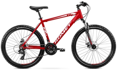 Velosipēds kalnu Romet Rambler 26 R6.2, 26 ", 17" rāmis, balta/sarkana