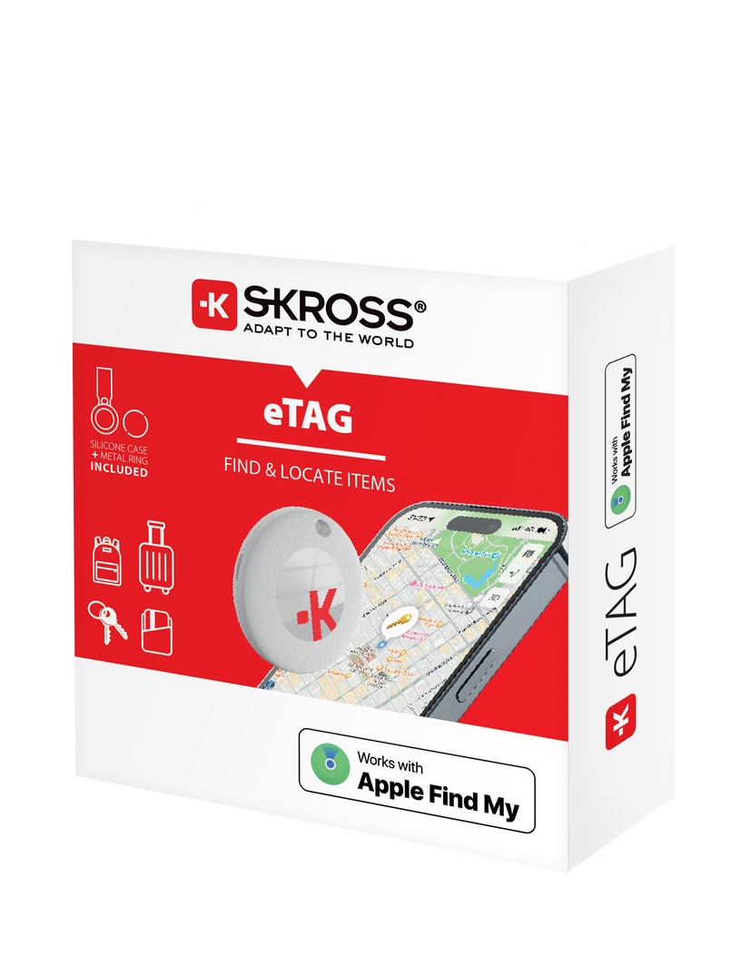 Трекер предметов Kross eTag, белый, 2 шт.