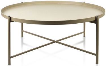 Журнальный столик Mondex Lucas, песочный, 76.5 см x 76.5 см x 32 см