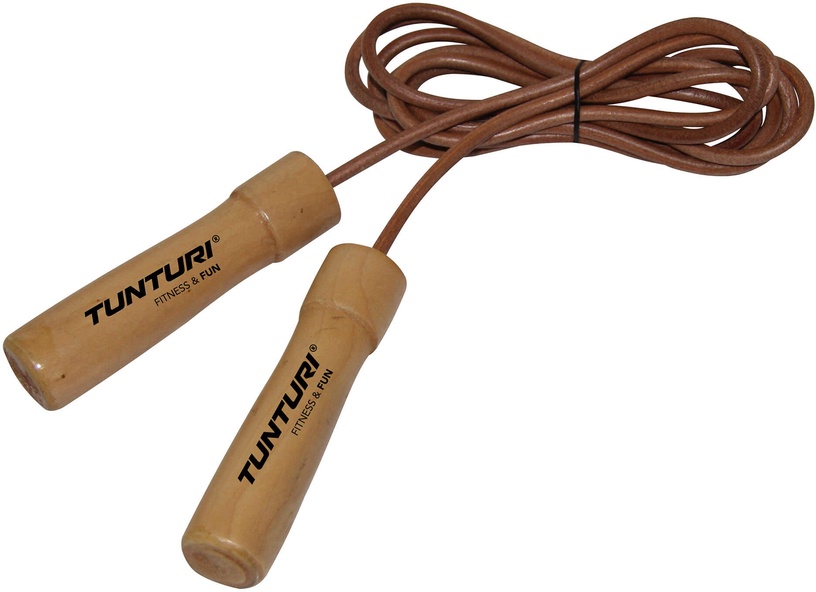 Скакалка Tunturi Leather Pro, 2750 мм, коричневый