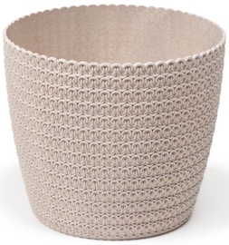 Puķu pods Lamela Magnolia Jersey Eco 360 9102602, dabiskās šķiedras/polipropilēns (pp), Ø 360 mm, balta