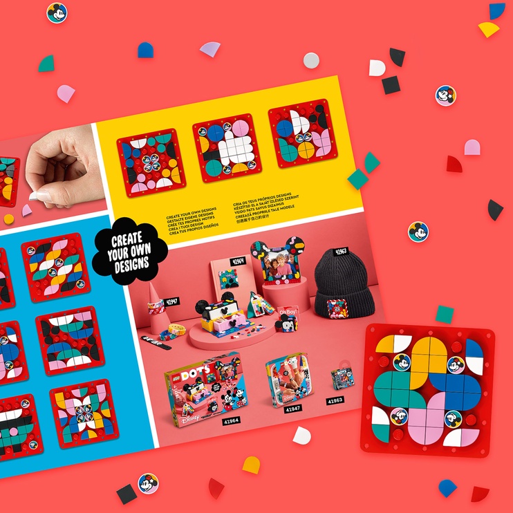 Конструктор LEGO® DOTS ǀ Disney Креативный набор браслетов Микки 41963, 95 шт.