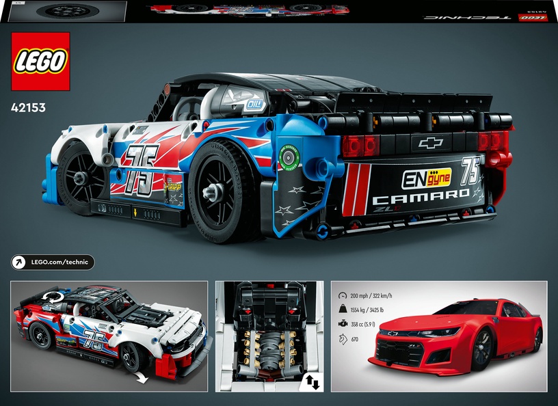 Konstruktor LEGO Technic NASCAR® Next Gen Chevrolet Camaro ZL1 42153