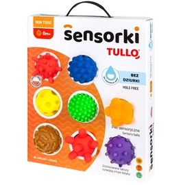 Сенсорный мяч, формы и цвета Tullo Sensory Shapes, многоцветный, 8 шт.