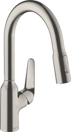 Virtuves jaucējkrāns Hansgrohe Focus M42 ComfortZone 180, nerūsējošā tērauda