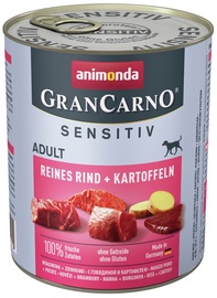 Влажный корм для собак Animonda GranCarno Sensitiv, говядина/картофель, 0.8 кг