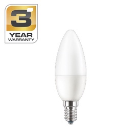 Лампочка Standart Встроенная LED, B35, нейтральный белый, E14, 6 Вт, 620 лм