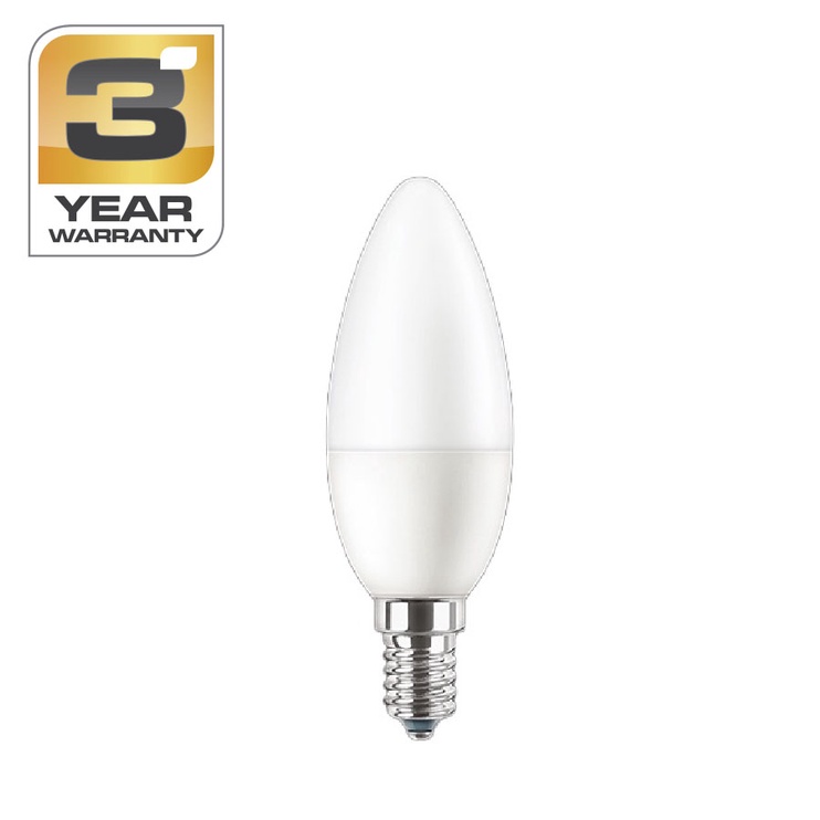 Spuldze Standart Integrētā LED spuldze, B35, neitrāli balta, E14, 6 W, 620 lm