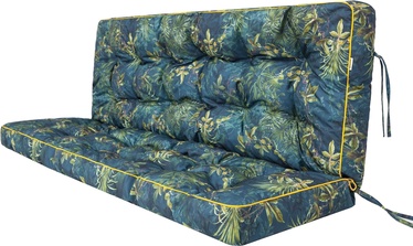 Sēdekļu spilvenu komplekts Hobbygarden Pola P12ZIET9, zila/zaļa, 120 x 105 cm