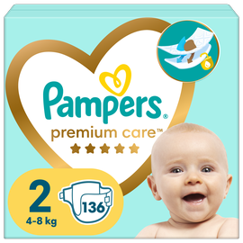 Mähkmed Pampers Premium Care, 2 suurus, 4 - 8 kg, 136 tk
