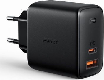 Зарядное устройство для телефона Aukey PA-B3, USB/USB-C, черный, 65 Вт