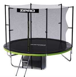 Batuts Zipro Jump Pro 8FT, 252 cm, ar drošības tiklu, ar kāpnēm