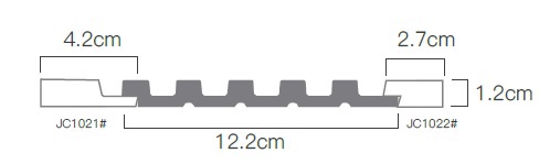 Вагонка Domoletti Small Sonoma, 260 см x 12.2 см x 1.2 см