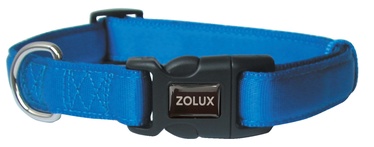 Regulējama apkakle Zolux Cushion, zila, 270 - 370 mm x 15 mm, 27-37