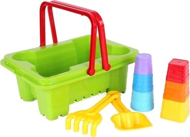 Smilšu kastes rotaļlietu komplekts Technok Sand Set, daudzkrāsaina
