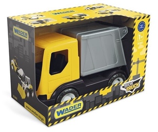 Rotaļlietu smagā tehnika Wader Tech Truck Garbage Car 35361, melna/dzeltena/pelēka