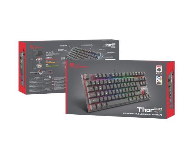 Клавиатура Natec Genesis Thor 300 TKL, черный (товар с дефектом/недостатком)