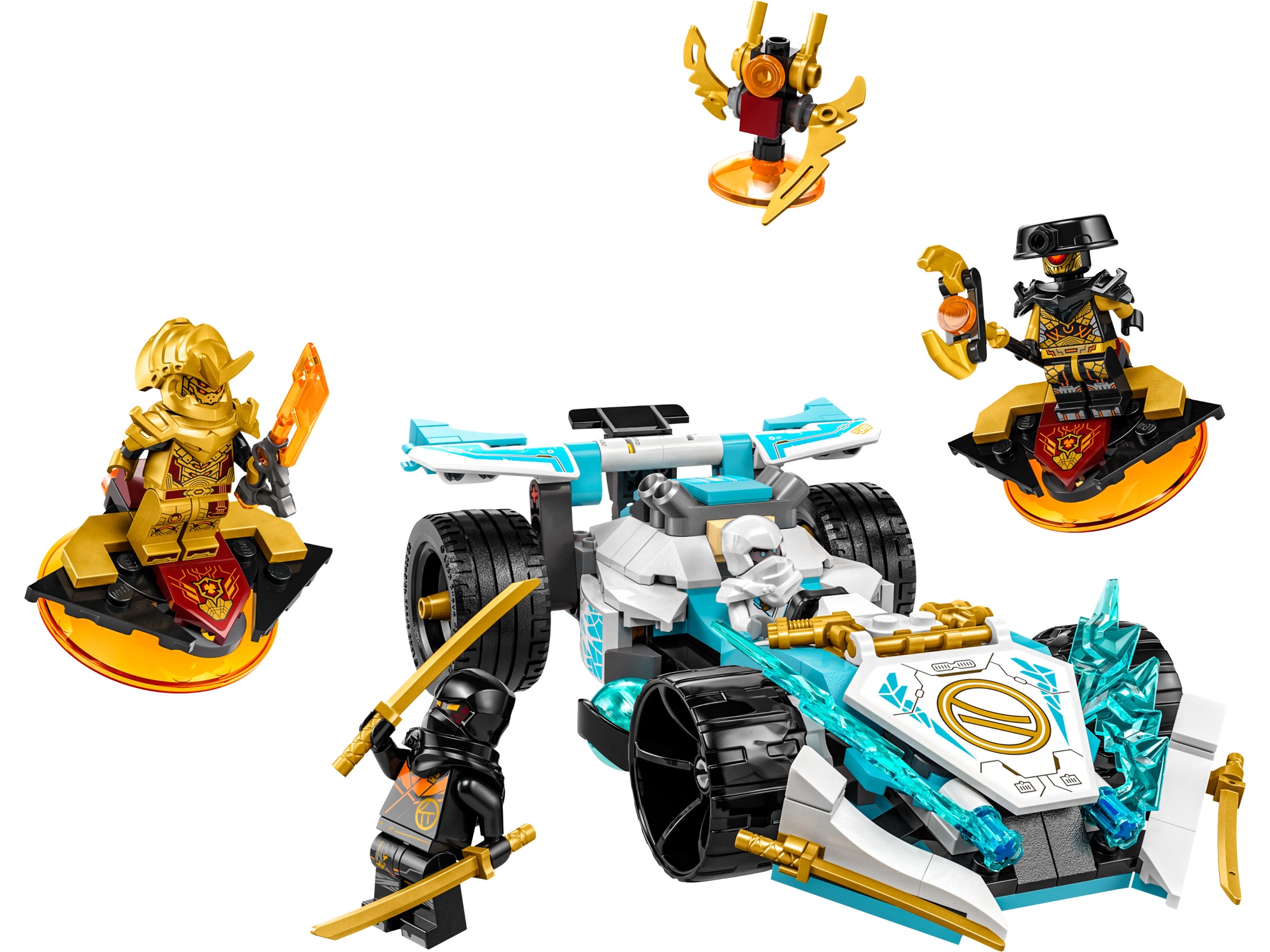 LEGO NINJAGO Zane s Dragon Power Spinjitzu Racing Car 71791 307 1a.lt