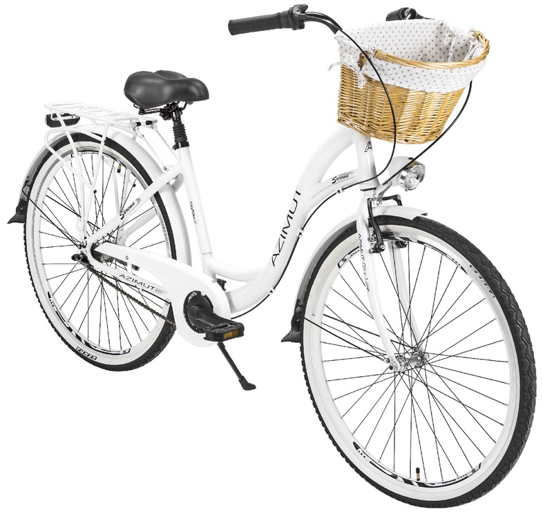 Velosipēds pilsētas Azimut Sarema Alu, 28 ", balta