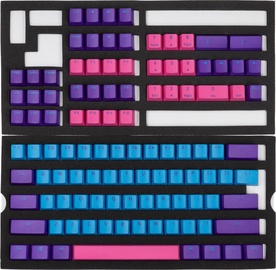 Чехол на клавиатуру Ducky PBT Double-Shot Keycap Set Joker 108 pcs, синий/розовый/фиолетовый