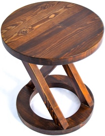 Kohvilaud Kalune Design Duopan, pähklipuu, 45 cm x 45 cm x 50 cm