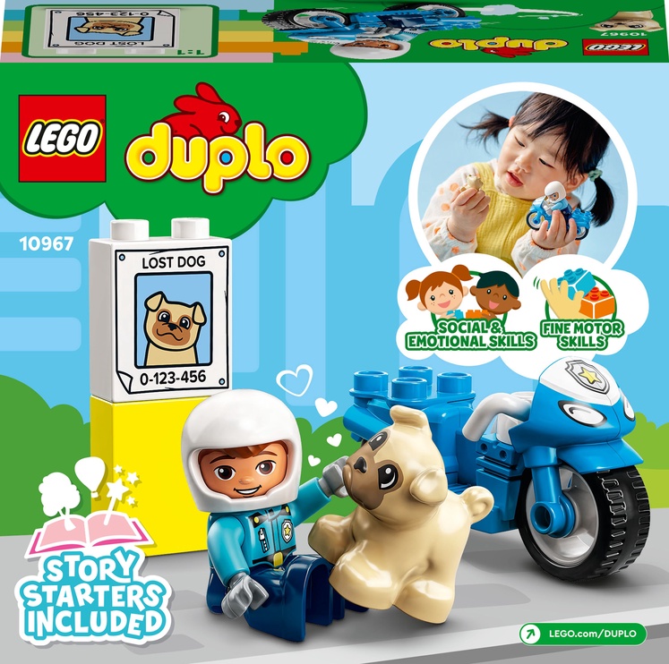 Konstruktors LEGO® DUPLO® Policijas motocikls 10967