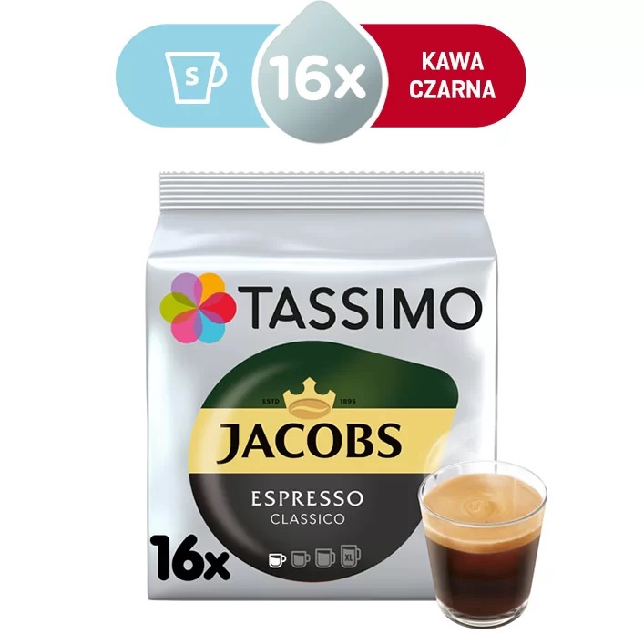 Kafijas kapsulas Tassimo, 0.118 kg, 16 gab.