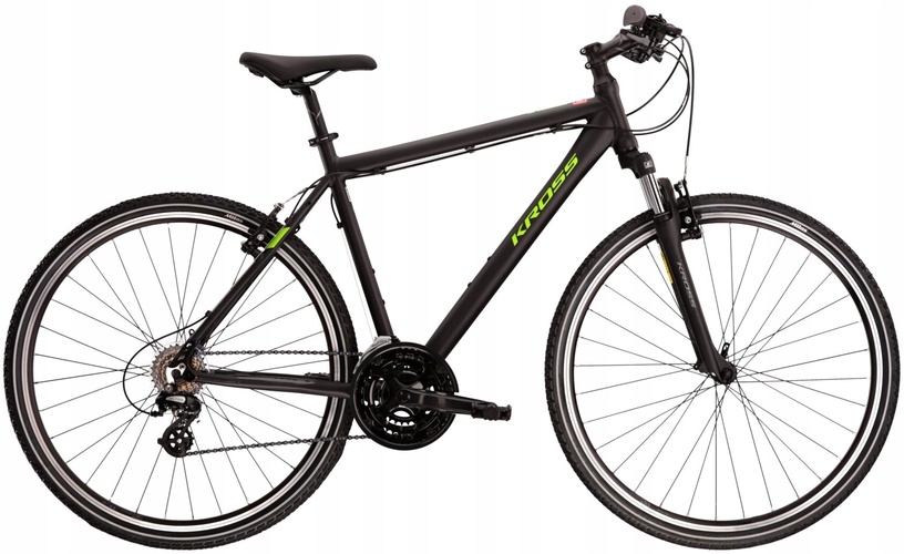 Велосипед туристический Kross Evado 2.0, 28 ″, M рама, черный/зеленый