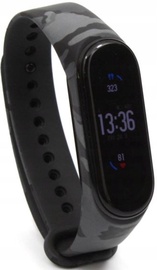 Ремешок Hurtel Xiaomi Mi Band 4/3, черный/серый