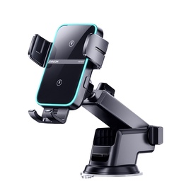 Laadija Joyroom JR-ZS246 Dual-Coil Wireless Car Charger Holder, Qi Wireless, must