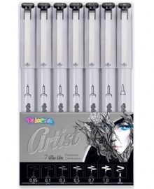 Ручка Colorino Artist Fineliners, черный, 7 шт.