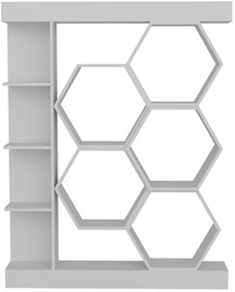 Põrandariiul Kalune Design Sueno 322RTC1110, valge, 29.6 cm x 140 cm x 177.4 cm