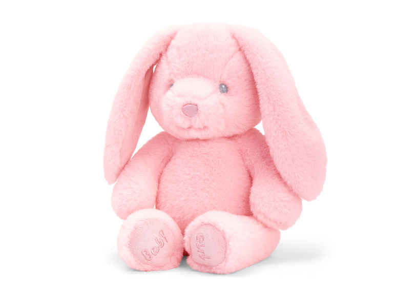 Mīkstā rotaļlieta Keel Toys Baby Rabbit Girl, rozā, 25 cm