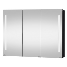 Шкаф для ванной Domoletti SV90-1, черный, 15 x 90 см x 66 см