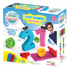 Plastilīns Gerardos Toys Smart Numbers 56450, daudzkrāsaina