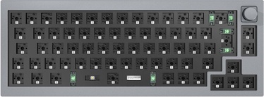 Klaviatūra Keychron Q2 Barebone ISO Knob EN, pelēka