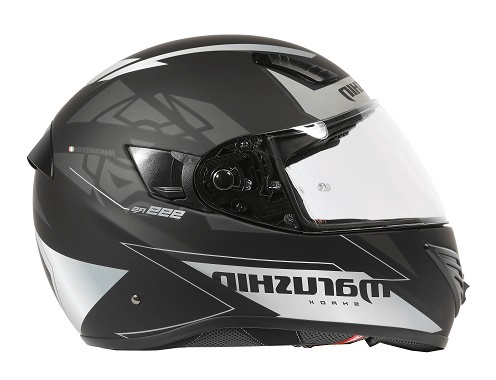 Motocikla ķivere Marushin 999 RS Comfort Shaox, M, sudraba/melna