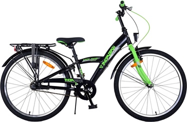 Детский велосипед, городской Volare Thombike, черный/зеленый, 24″